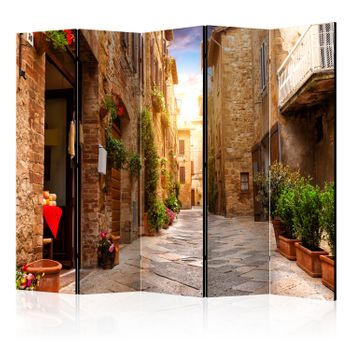 Biombo - Colourful Street In Tuscany Ii  (225x172 Cm)