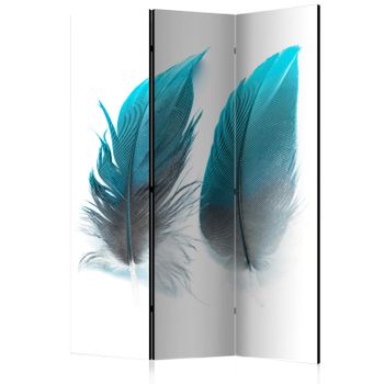 Biombo - Blue Feathers  (135x172 Cm)