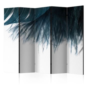 Biombo - Dark Blue Feather Ii  (225x172 Cm)