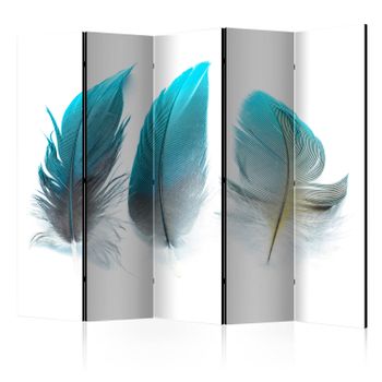 Biombo - Blue Feathers Ii  (225x172 Cm)