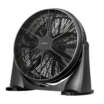 Ventilador Industrial Suelo, 53 Cm, Ventilador Ajutable 360º, 3 Velocidades, Silencioso Negro 90w Mpm Mwp-18