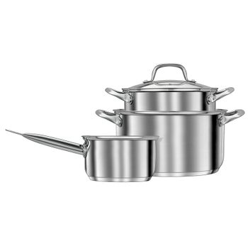 Batería Cocina Inducción 14 Piezas, Antiadherente Mármol Sin Pfoa,  Aluminio, Cazuelas Sartenes Negro Berlinger Haus Black Rose con Ofertas en  Carrefour