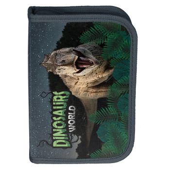 Estuche De Equipo Con Accesiorios Dinosaurio Paso 19.5x13x3.5cm