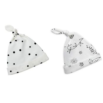 Pack 2 Gorros Para Bebés Recién Nacidos 0-2 M Black Dots-bloom