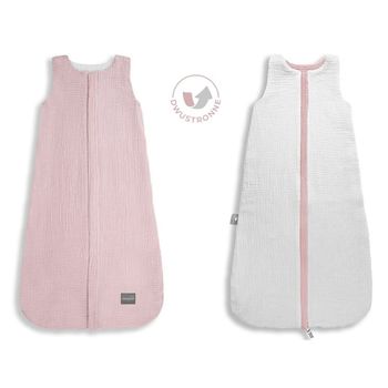 Saco De Dormir Bebe Reversible T-m Muselina 4-24m Rose