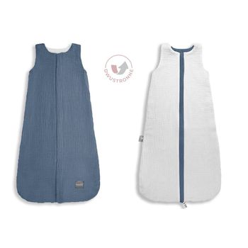 Saco De Dormir Bebe Reversible T-m Muselina 4-24m Petrol