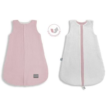 Saco De Dormir Bebe Reversible T-s Muselina 0-4m Rose