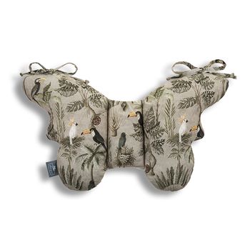 Almohada Para Bebés Antichoque Mariposa Khaki