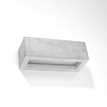 Aplique De Pared Vega 30 Hormigón Sollux   Gris