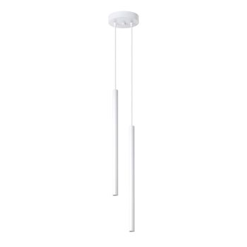 Lámpara De Techo Pastelo 2 Diseño Minimalista 2 Focos Blanco 118x15x15 Cm