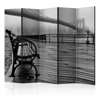 Biombo - A Foggy Day On The Brooklyn Bridge Ii [room Dividers]