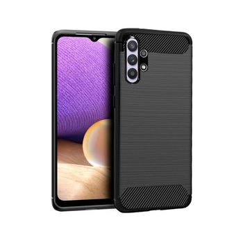 Funda De Silicona Negra Forcell Carbon A326 Para Samsung A32 5g