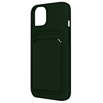 Carcasa Iphone 12 / 12 Pro Silicona Flexible Tarjetero Forcell Verde