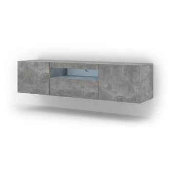 Mesa Tv Aura Led 150x37x42 Gris