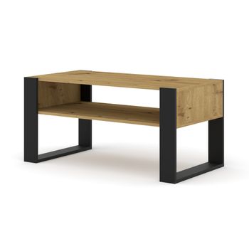 Mesa Baja Mondi 100x50x47 Crema & Negro