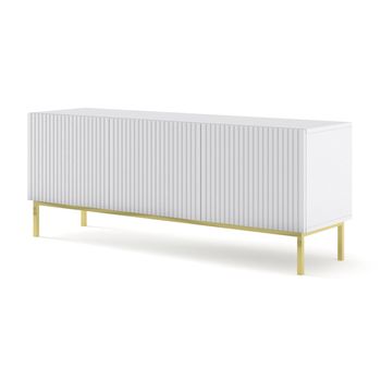 Mesa Tv Ravennab 150x42x58 Blanco & Crema