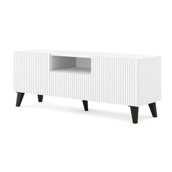 Mesa Tv Ravenna Pb Rtv150 2d1s 150x42x56 Blanco & Negro