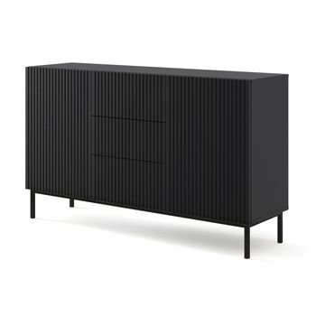 Mueble TV negro/madera clara ARKLEY 