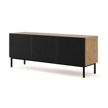 Mesa Tv Ravennab 150x42x58 Crema & Negro