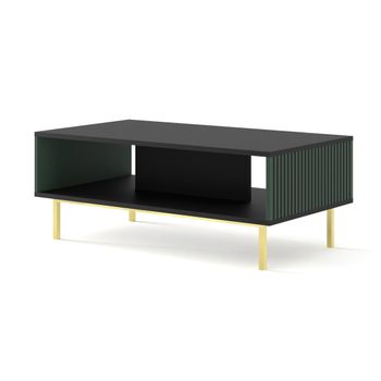 Mesa de comedor Duna redonda extensible nordic/negro Ø110-158x77 cm