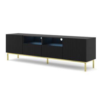 Mesa De Tv Ravenna Cck Rtv200 2d2 200x42x58 Negro & Dorado