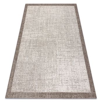 Alfombra sisal SION alfombra de pasillo, Marco 21782 Tejido plano ecru  70x300 cm