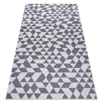 Alfombra Sisal Sion Geométrico, Triangulos 22373 Tejido Plano Ecru /  180x270 Cm