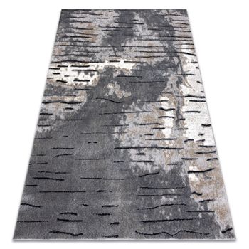 Alfombra Moderna Cozy 8876 Rio - Structural Dos Niveles De Vellón Gri 280x370 Cm