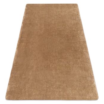 Alfombra De Lavado Moderna Lapin Shaggy Antideslizante Marfil / Marró 180x270 Cm