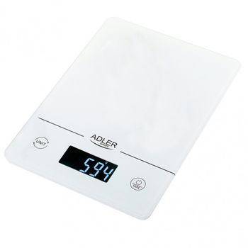 Báscula De Cocina Pantalla Lcd Blanco Máximo De 15kg