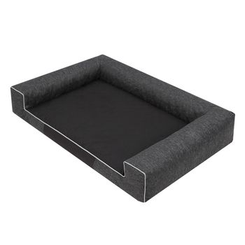 Cama Para Perro Victoria Talla Xxl: 118x78x20 Negro Ecolen