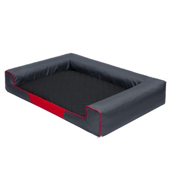 Cama Para Perro Victoria Talla Xl: 100x65x17 Grafito Y Negro