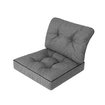 Cojines Kaja Para Sofá O Sillones De Jardín En Ratán, R2 59x59  Grafito+cesped Verde con Ofertas en Carrefour