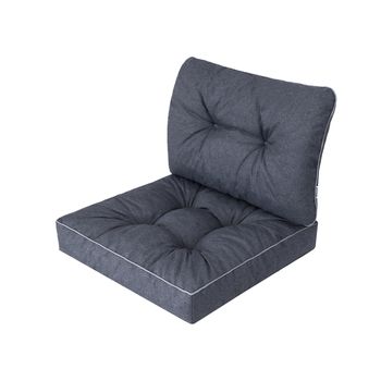 Cojines Nel Para Sofá O Sillones De Jardín En Ratán, R1 50x50 Azul