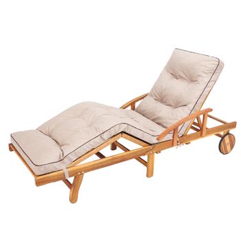 Cojín Para Tumbona O Sillón De Jardín O Playa 201x55x8cm Hugo Verde con  Ofertas en Carrefour