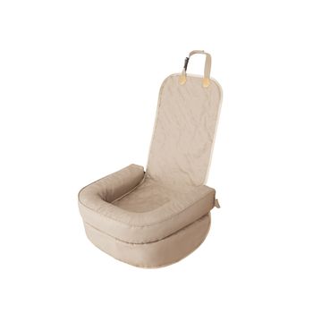 Transportín Front Y Silla De Coche Para Perros Beige Oxford