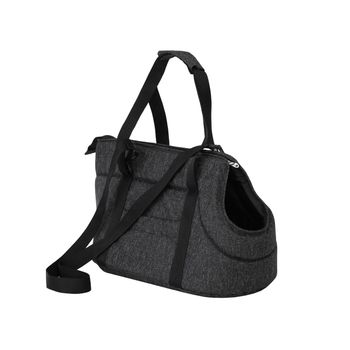 Bolsa De Transporte Para Perro O Gato Talla R3 30x58x32 Negro Ecolen