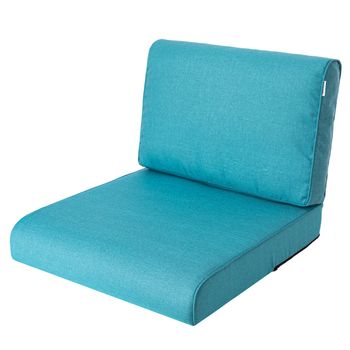 Cojines Nel Para Sofá O Sillones De Jardín En Ratán, R2 60x60 Azul