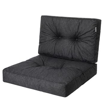 Cojines Kaja Para Sofá O Sillones De Jardín En Ratán, R1 50x50 Negro