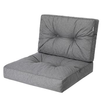 Cojines Kaja Para Sofá O Sillones De Jardín En Ratán, R3 68x68 Grafito