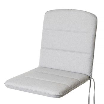 Cojín Alba Para Muebles De Jardín, Silla, Sillón, Terraza 102x50x6 Gris Claro