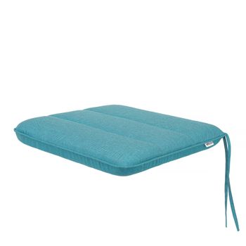 Cojín Ada Para Silla, Sillón De Jardín, Asiento 43x50x6cm- 1 Pieza Azul