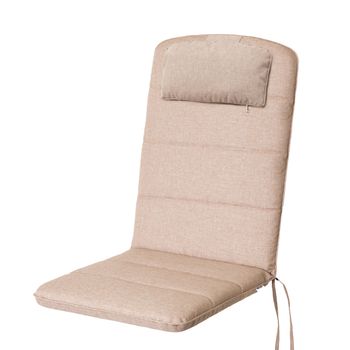 Cojín Antonia Con Reposacabezas Para Silla, Sillón De Jardín 121x50x6 Beige