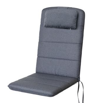 Cojín Antonia Con Reposacabezas Para Silla, Sillón De Jardín 121x50x6 Azul Marino