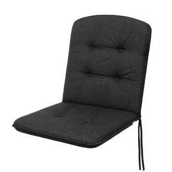 Cojín Reversible Blanca Para Muebles De Jardín, Para Silla, Sillón 102x50x6 Negro