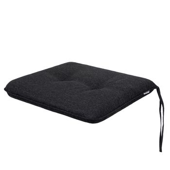 Cojín Reversible Bella Para Silla, Sillón De Jardín 43x50x6cm- 1 Pieza Negro