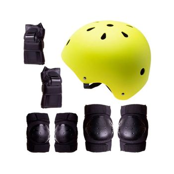 Conjunto De Protección P/patins, Skate, Bicicleta Tamanho M Verde