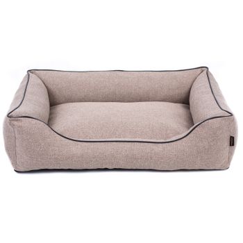 Sofa Mallorca Comfort Cama Para Perro 100x75 Cm Color Beige/negro