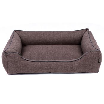 Sofa Mallorca Comfort Cama Para Perro 100x75 Cm Color Marrón/negro