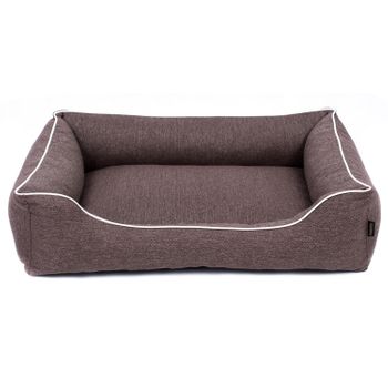 Sofa Mallorca Comfort Cama Para Perro 100x75 Cm Color Marrón/blanco